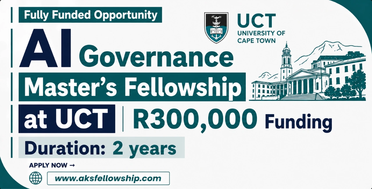 AI Governance Master’s Fellowship at UCT | R300,000 Funding