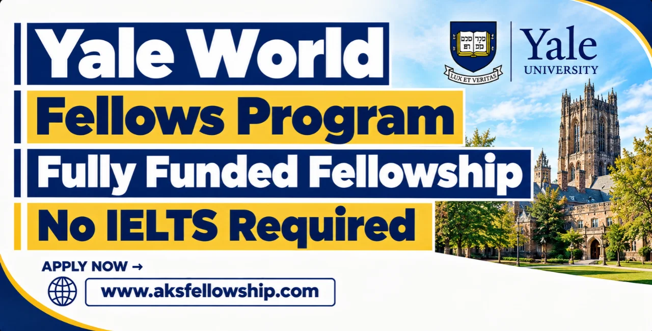 Yale World Fellows Program: Fully Funded Fellowship | No IELTS Required